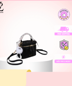Túi đeo chéo nữ da nhung tiểu thư, nữ tính phối móc khóa Độc Đáo Trẻ Trung Sôi Nổi Valixinh - TDC122